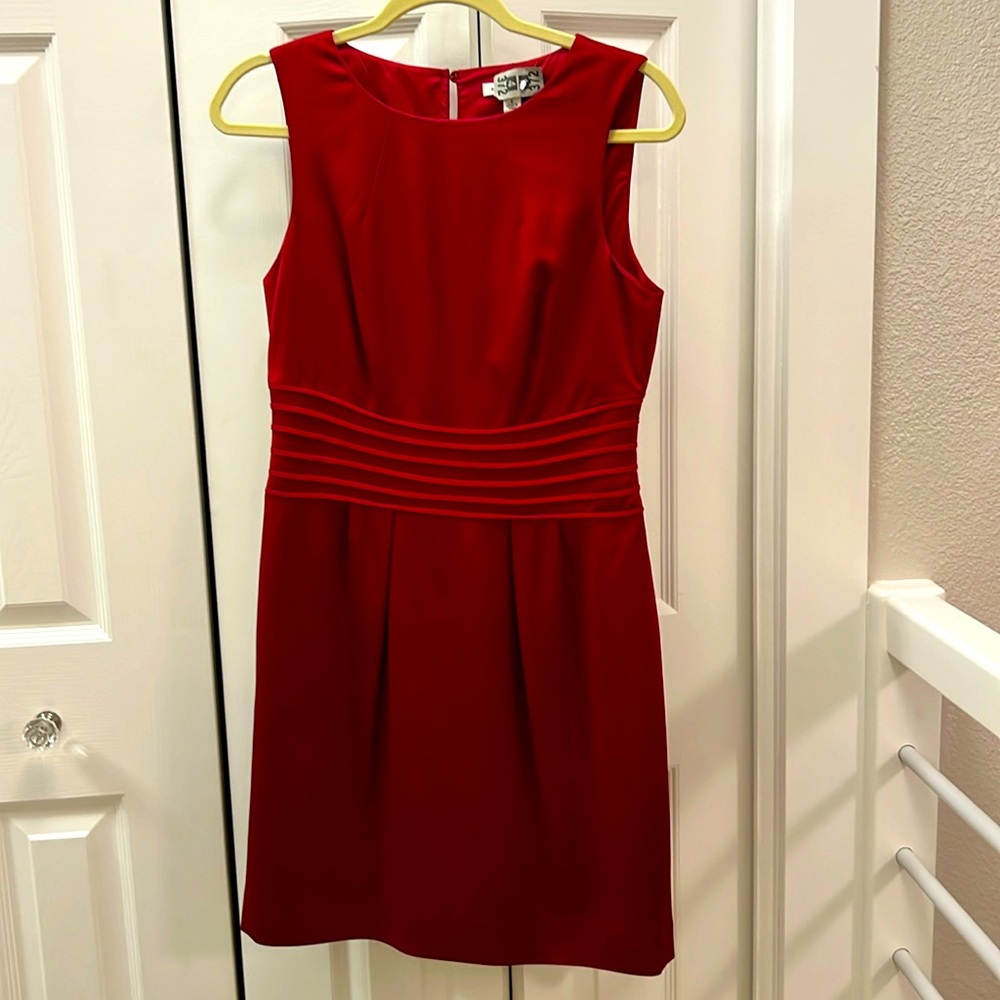 Red short sleeve, Banana Republic dress. Size 6